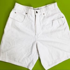 [VTG] White Cotton Mom Shorts